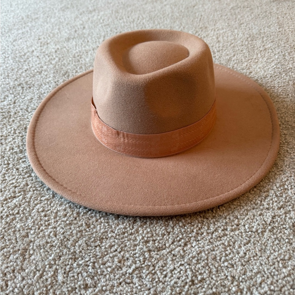 Womens Felt Hat Wide Brim Equestrian Panama Western Cowboy Derby